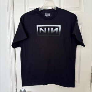 NWOT Black and white Nine Inch Nails band tee. Size XL.